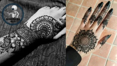 Cute And Easy Black Mehndi Designs With Photos [2024]