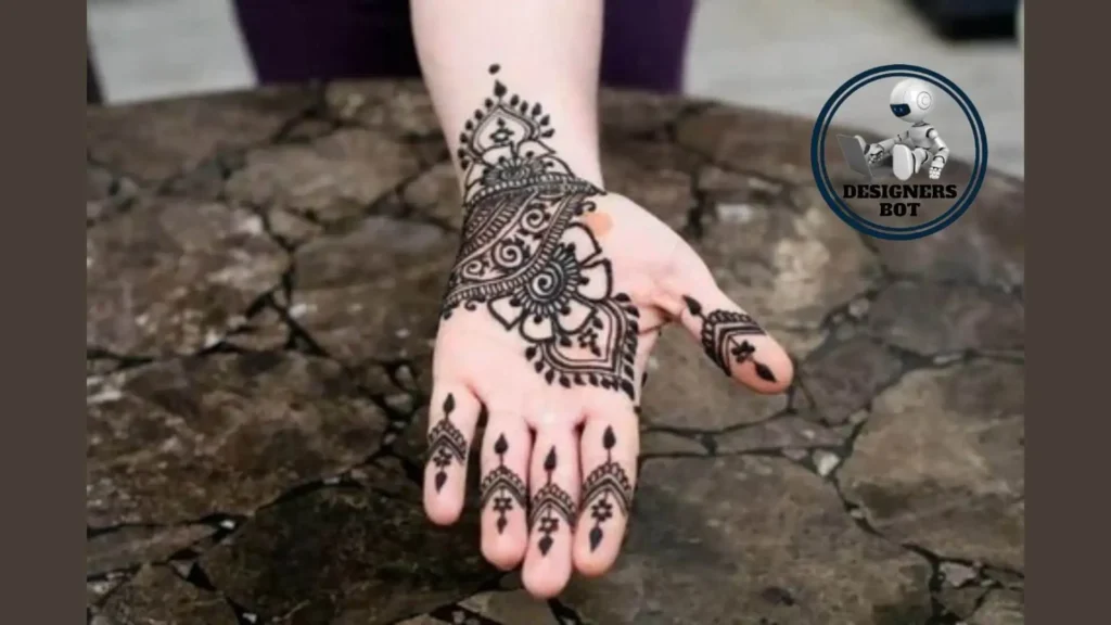 Cute And Easy Black Mehndi Designs With Photos [2024]