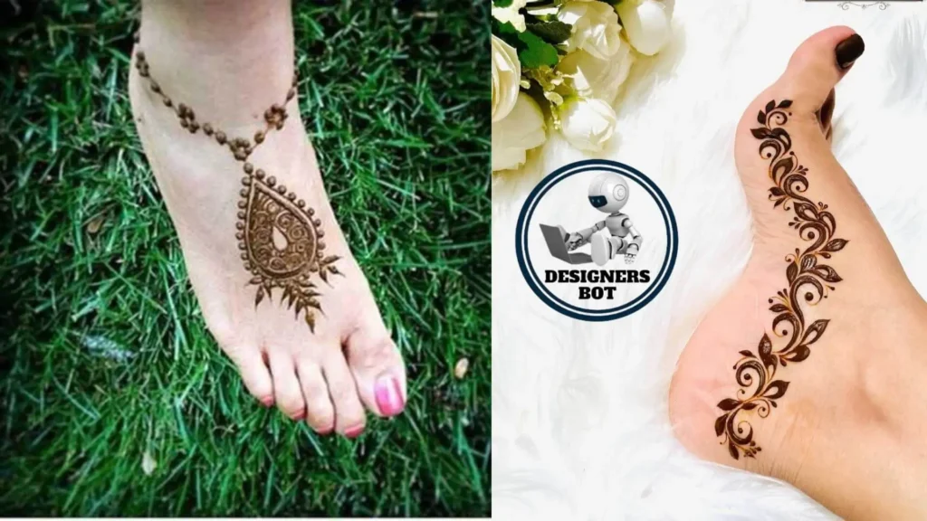 Ankle Mehndi Designs For Leg That You Will Love 2024!